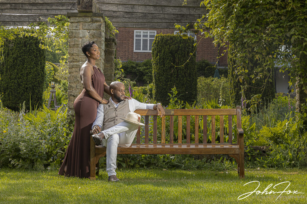 Nicola and Melvin’s pre-wedding photography at Winterbourne House and Garden Birmingham