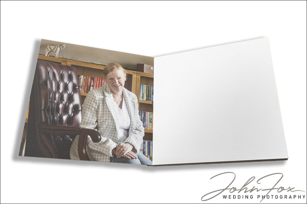Jane and Graham’s wedding guest book album for Drovers Rest Farm