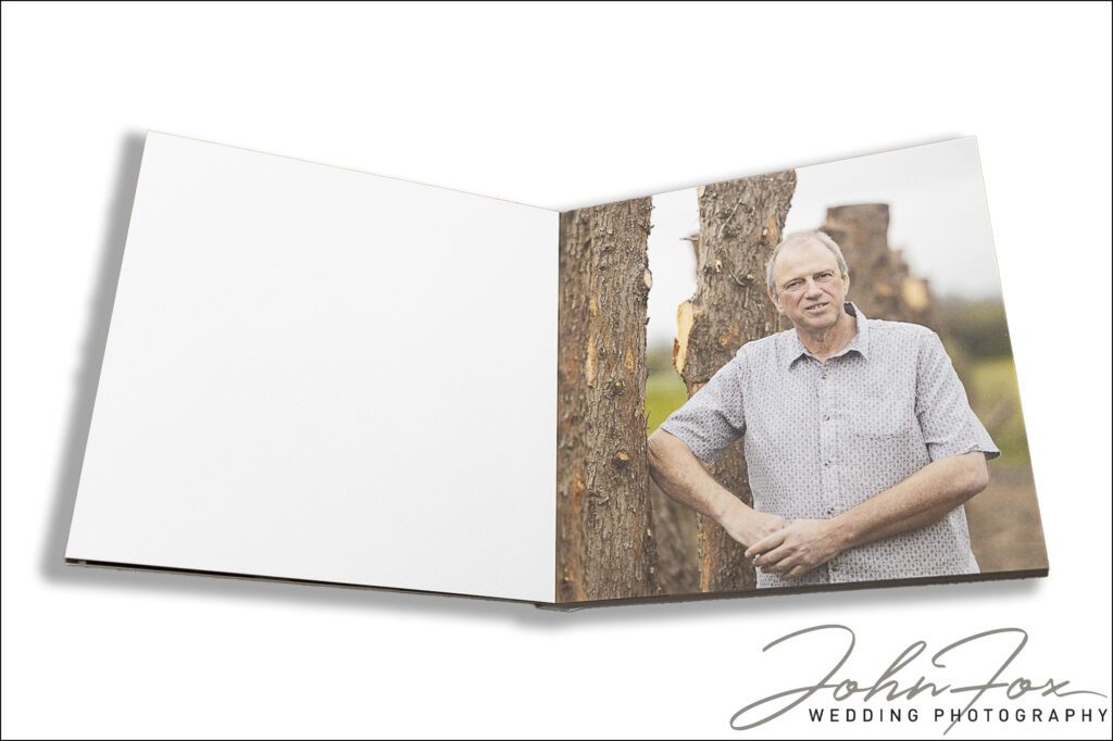 Jane and Graham’s wedding guest book album for Drovers Rest Farm