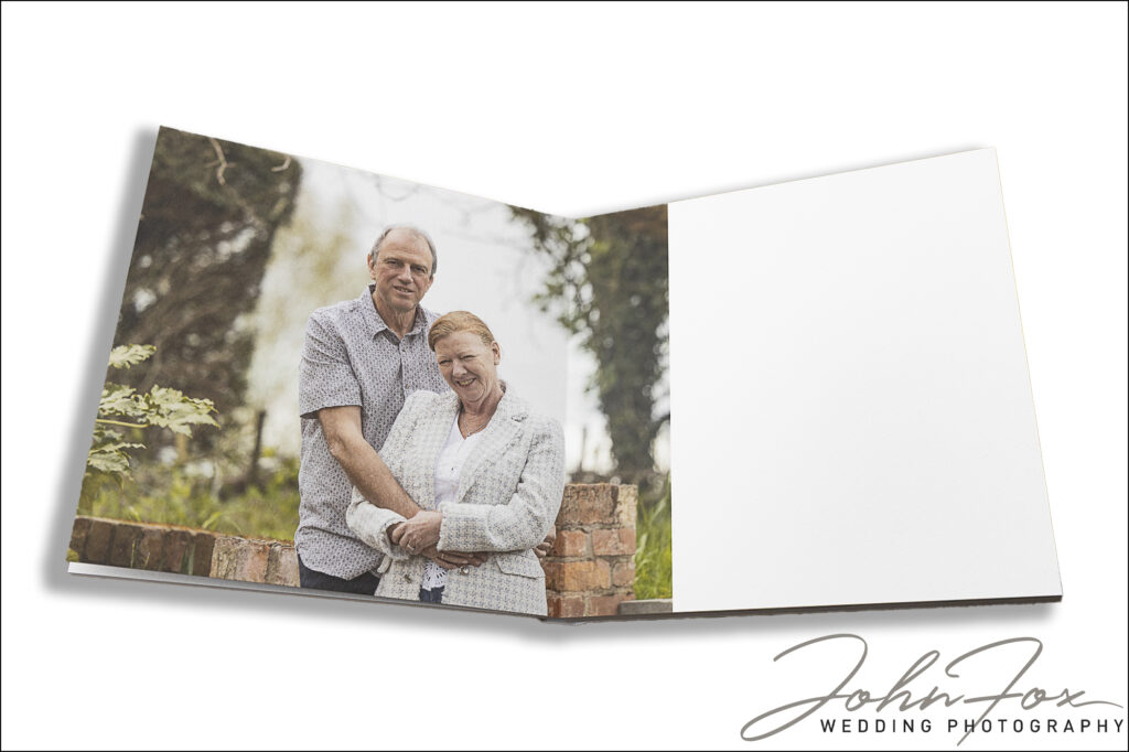 Jane and Graham’s wedding guest book album for Drovers Rest Farm