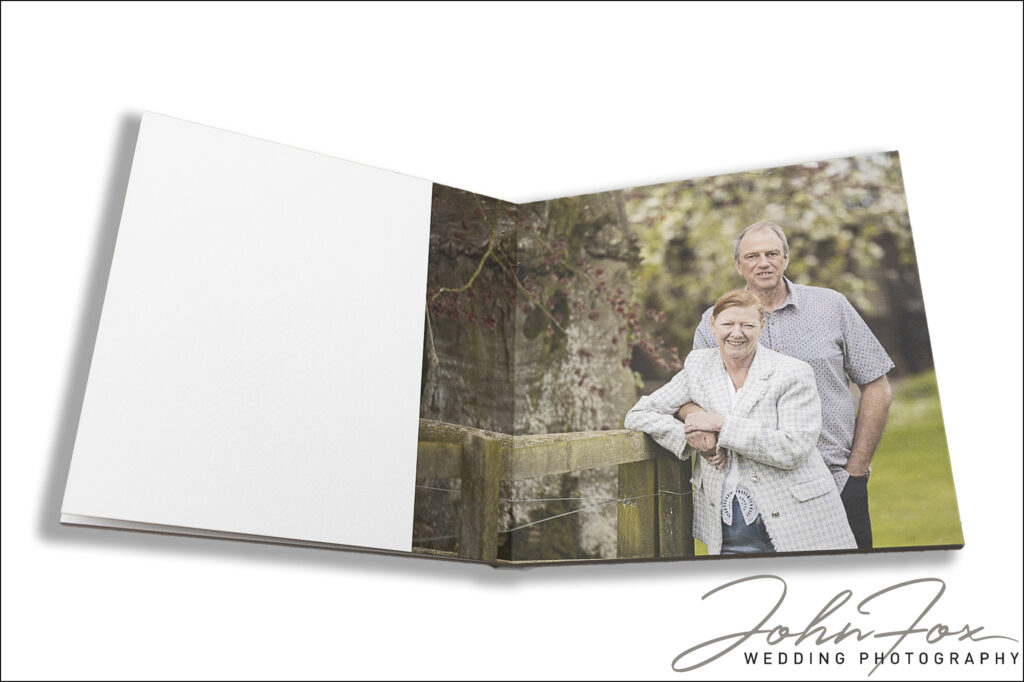 Jane and Graham’s wedding guest book album for Drovers Rest Farm