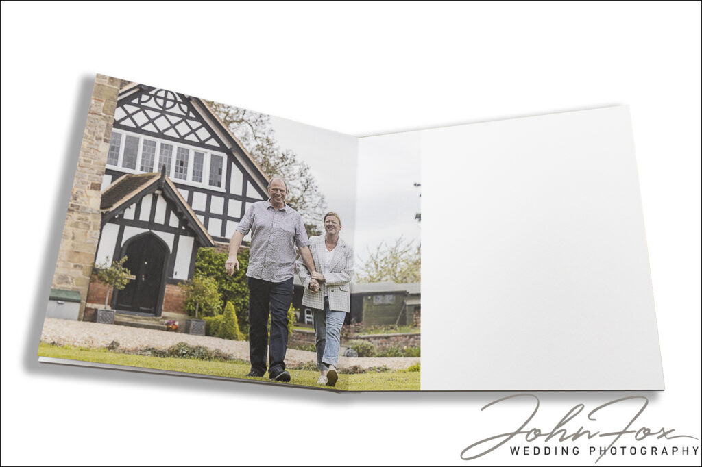 Jane and Graham’s wedding guest book album for Drovers Rest Farm