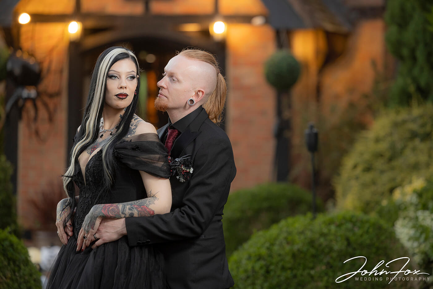 Gothic Wedding with a Stunning Bride in Black on Halloween