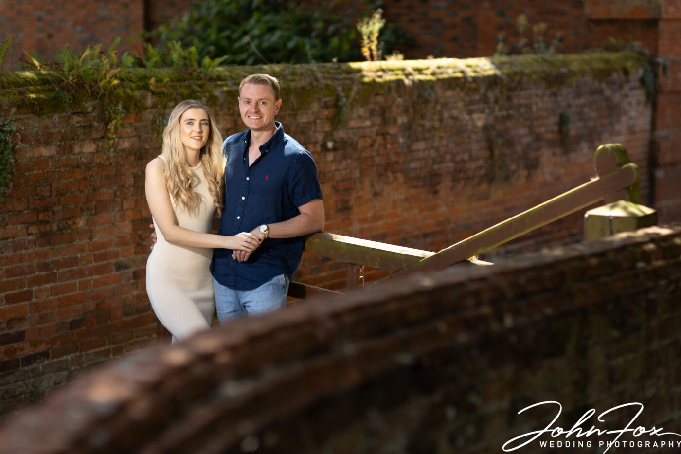 Pre-wedding shoot in the gardens and grounds of Chicheley Hall.