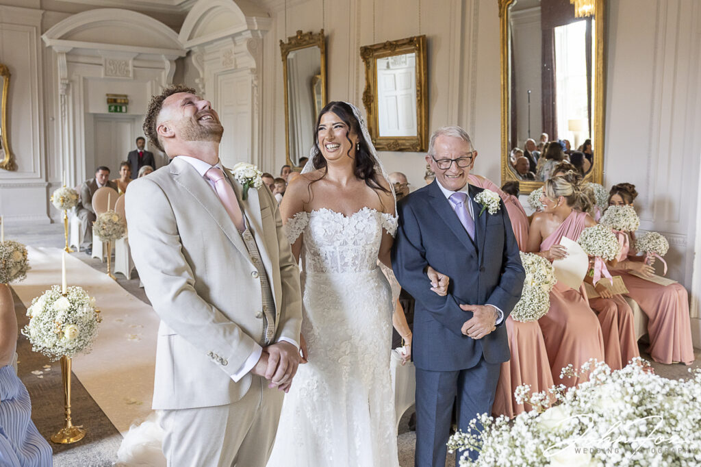 Aimee and Liam's wedding photography at Coombe Abbey in Warwickshire